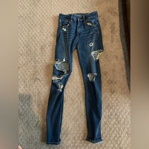 American Eagle dark blue jeans women